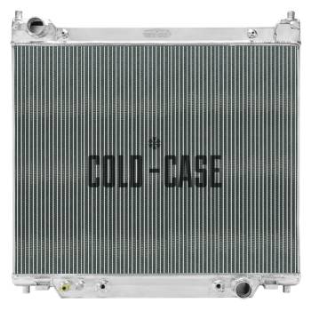 Cold-Case Radiators - Cold-Case Radiators Radiator - Driver Side Inlet - Passenger Side Outlet - Aluminum - Polished - Ford Powerstroke