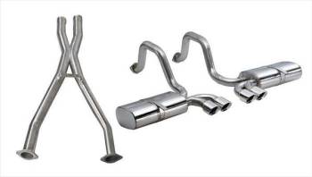 Corsa Performance - Corsa Sport Exhaust System - Cat-Back - 2.5" Diameter - Dual Rear Exit - Twin 3.5" Polished Tips - Stainless