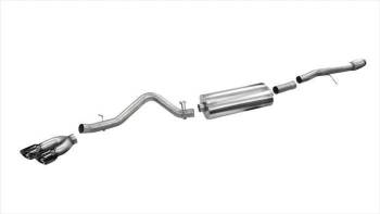 Corsa Performance - Corsa Sport Exhaust System - Cat-Back - 3-1/2" Diameter - Single Rear Exit - Dual 4-1/2" Polished Tips - Stainless