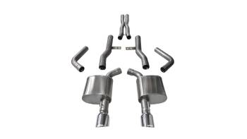 Corsa Performance - Corsa Xtreme Exhaust System - Cat-Back - 2-3/4" Diameter - Dual Rear Exit - 4-1/2" Polished Tips - Stainless - Mopar Gen III Hemi