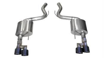 Corsa Performance - Corsa Sport Exhaust System - Axle-Back - 3" Diameter - Dual Rear Exit - Dual 4" Black Tips - Stainless - Ford Coyote