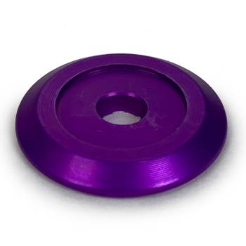 Dirt Defender Racing Products - Dirt Defender Countersunk Body Bolt Washer - 1/4" ID - 1-1/4" OD - Aluminum - Purple - (Set of 20)