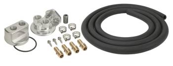 Derale Performance - Derale Remote Oil Filter - 1/2 NPT Thread Adapter - 10 Ft. . Hose - 1/2 NPT Thread Housing - 18 x 1.5 mm Adapter Thread - Fittings/Hardware