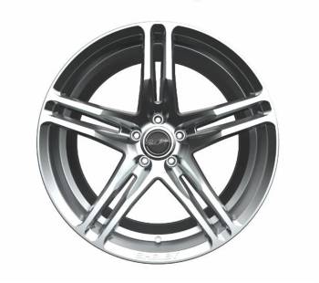 Carroll Shelby Wheels - Carroll Shelby CS14 Wheel - 20 x 9.5" - 6.820" Backspacing - 5 x 4-1/2" Bolt Pattern - Aluminum - Silver Paint