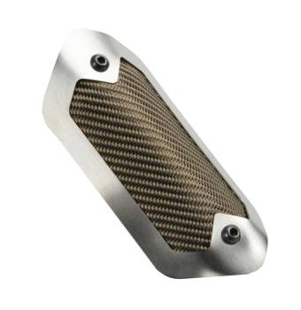 Design Engineering - DEI Titanium Pipe Shield - 3.6 x 6.5 " - Brushed/Titanium