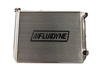 Fluidyne - Fluidyne Radiator - Dual Pass - Passenger Side Inlet - Passenger Side Outlet - Aluminum