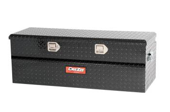 Dee Zee - Dee Zee Red Label Truck Box - Toolbox - Single Lid - 46.50" Long - 19" Wide - Aluminum - Black Powder Coat Diamond Plate - Universal