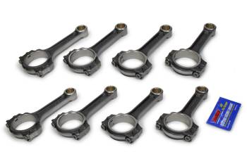 Eagle Specialty Products - Eagle I Beam Connecting Rod - 6.000" Long - Bushed - 7/16" Cap Screws - ARP2000 - Forged Steel - Small Block Chevy - (Set of 16)