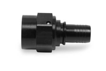 Earl's - Earl's Ultra-Pro Hose End - Straight - 6 AN Hose Barb to 6 AN Female - Aluminum - Black