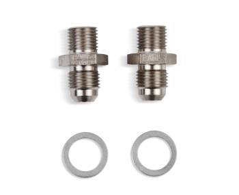 Earl's - Earl's Adapter Fitting - Straight - 6 AN Male to 1/4 NPT Male - Steel - Nickel Plated - (Pair)