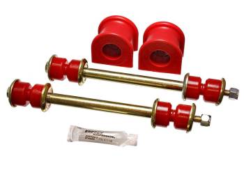 Energy Suspension - Energy Suspension Hyper-Flex Sway Bar Bushing - Front - 29 mm Bar - End Links - Polyurethane/Steel - Red/Cadmium - Ford/Mazda Compact Truck 1998-2011