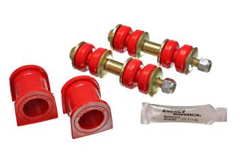 Energy Suspension - Energy Suspension Hyper-Flex Sway Bar Bushing - Front - 25 mm Bar - Polyurethane/Steel - Red/Cadmium