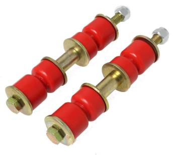 Energy Suspension - Energy Suspension Hyper-Flex End Link - 2-3/4 to 3-1/4" Adjustable Long Sleeve - 3/8" Bolts/Nuts/Washers - Polyurethane/Steel - Red/Cadmium (Pair)
