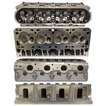 EngineQuest - ENGINEQUEST Assembled Cylinder Head - 2.165 in/1.590" Valves - 258 cc Intake - 69 cc Chamber - Aluminum - GM LS-Series