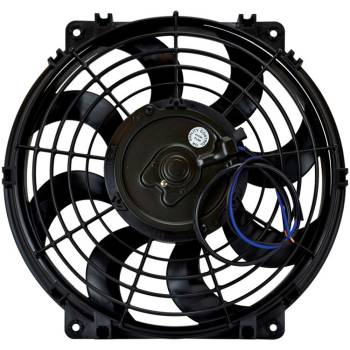 Flex-A-Lite - Flex-A-Lite Black Magic S-Blade Electric Cooling Fan - 12" Fan - Push/Pull - 925 CFM - 12V - Curved Blade - 12-5/8 x 11-3/4" - 2-5/8" Thick