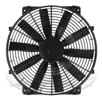 Flex-A-Lite - Flex-A-Lite Flex-Wave Electric Cooling Fan - 14" Fan - Push/Pull - 1900 CFM - 12V - Straight Blade - 14-3/4 x 14-1/4" - 3-1/2" - Plastic