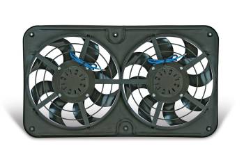 Flex-A-Lite - Flex-A-Lite X-Treme S-Blade Electric Cooling Fan - Dual 12-1/8" Fan - Push/Pull - 3000 CFM - 12V - Curved Blade - 26-1/4 x 15-1/2" - 4" Thick