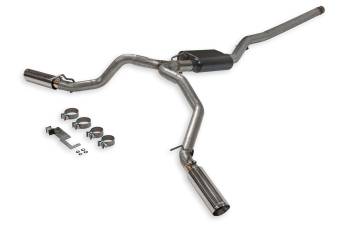Flowmaster - Flowmaster American Thunder Exhaust System - Cat-Back - 2-1/2" Diameter - Dual Side Exit - 3-1/2" Polished Tips - Stainless - 3.6 L