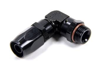 Fragola Performance Systems - Fragola 3000 Series Hose End - 90 Degree - 10 AN Hose to 10 AN Male O-Ring - Aluminum - Black