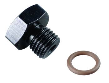 Fragola Performance Systems - Fragola Bushing Fitting - 10 AN Male to 1/8" NPT Female - Aluminum - Black