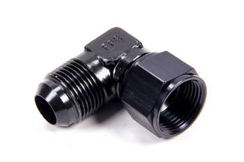 Fragola Performance Systems - Fragola Adapter Fitting - 90 Degrees - 16 AN Female to 12 AN Male - Aluminum - Black