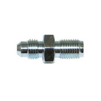 Fragola Performance Systems - Fragola Adapter Fitting - Straight - 4 AN Male to 3/8-24" Inverted Flare Male - Steel - Zinc Oxide - Hardline