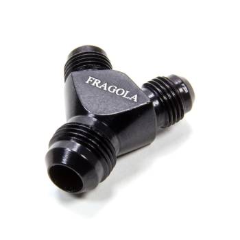 Fragola Performance Systems - Fragola Y Block Fitting - 10 AN Male - Aluminum - Black