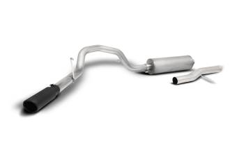 Gibson Performance Exhaust - Gibson Elite Black Exhaust System - Cat-Back - 3" Diameter - Single Side Exit - 4" Black Tip - Stainless - Small Block Chevy