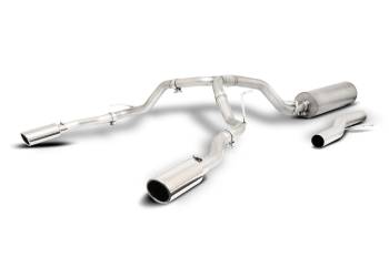 Gibson Performance Exhaust - Gibson Cat-Back Exhaust System - 2-1/2" Diameter - Dual Rear Exit - 4" Polished Tips - Stainless