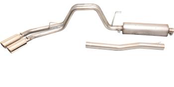 Gibson Performance Exhaust - Gibson Sport Exhaust System - Cat-Back - 3" Diameter - Single Side Exit - Dual 4" Polished Tips - Stainless - Ford Powerstroke
