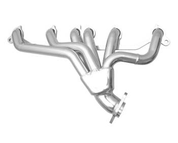 Gibson Performance Exhaust - Gibson Shorty Headers - 1-1/2" Primary - Stock Collector Flange - Stainless - Silver Ceramic