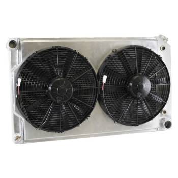 Griffin Thermal Products - Griffin Thermal Products Direct Fit Radiator and Fan - 31-1/4" W x 18-5/8" H x 6-7/16" D - Driver Side Inlet - Passenger Side Outlet - Aluminum