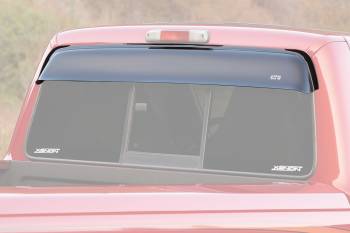 GT Styling - GT Styling Shadeblade Rear Window Visor - Stick-On - Rear - Plastic - Smoke