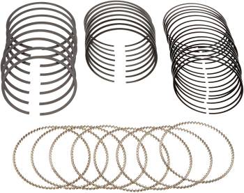 Hastings - Hastings Piston Rings - 1.2 x 1.5 x 3.0 mm Thick - Standard Tension - Chrome - 8-Cylinder