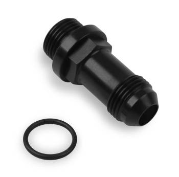 Holley - Holley Adapter Fitting - Straight - 8 AN Male to 8 AN Male O-Ring - Aluminum - Black