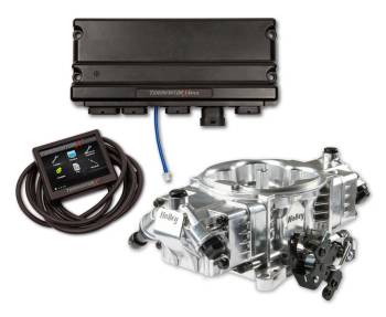 Holley EFI - Holley EFI Terminator X Stealth Fuel Injection System - Throttle Body - Square Bore - Aluminum - Polished - Gm LS-Series