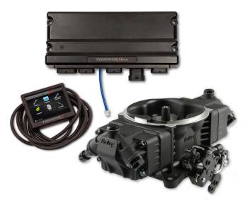 Holley EFI - Holley EFI Terminator X Stealth Fuel Injection System - Throttle Body - Square Bore - Aluminum - Black - GM LS-Series