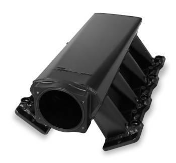Holley - Sniper EFI Intake Manifold - 92 mm Throttle Body Flange - Fuel Rails - Sniper Logo - Aluminum - Black - GM LS-Series