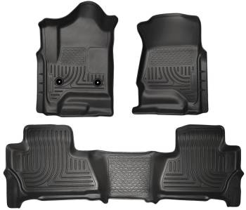 Husky Liners - Husky Liners Weatherbeater Floor Liner - Front and 2nd Row - Plastic - Black
