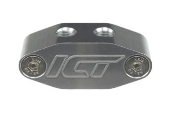 ICT Billet - ICT Billet Oil Cooler Block Off Plate - Hardware/O-Ring - Aluminum - GM LS-Series