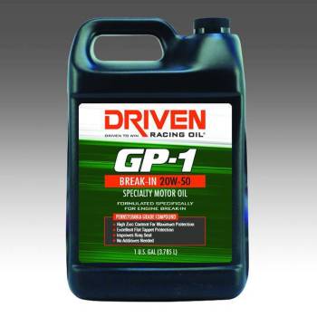 Driven Racing Oil - Driven GP-1 Specialty Motor Oil - Break-In - 20W50 - Conventional - 1 Gal. Jug