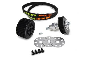 Jones Racing Products - Jones Racing Products V-Belt Pulley Kit - Aluminum - Small Block Chevy