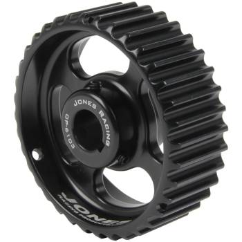 Jones Racing Products - Jones Racing Products HTD Oil Pump Pulley - 28-Tooth - 1-1/4" Wide - 5/8" Shaft - Aluminum - Black