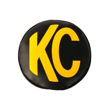 KC HiLiTES - KC HiLiTES Yellow KC Daylighter Logo Light Cover - Plastic - Black - 6" KC Lights