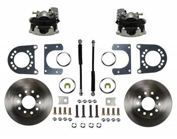 Leed Brakes - Leed Maxgrip XDS Brake System - Disc Conversion - Rear - 1 Piston Caliper - 11" Solid Rotors - Iron - Zinc Plated