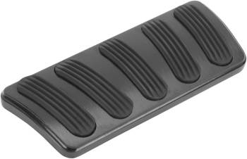 Lokar - Lokar Midnight Series Pedal Pad - Brake - Rubber Pads - Billet Aluminum - Black