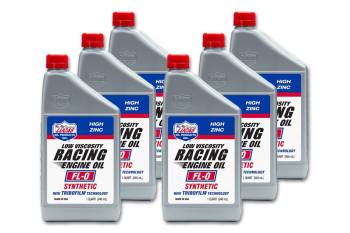 Lucas Oil Products - Lucas Racing Motor Oil - FL-0 - Synthetic - 1 qt Bottle - (Set of 6)
