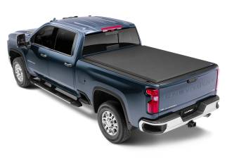 Lund - Lund Genesis Roll Up Tonneau Cover - Roll-Up - Bed Rail Attachment - Vinyl Top - Black - 6 Ft. . 9" Bed
