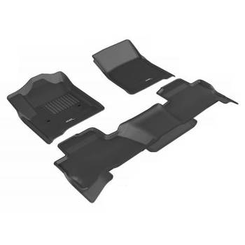 3D MAXpider - 3D MAXpider Kagu Floor Liner - Front/2nd/3rd Row - Black/Textured - 2nd Row Bucket Seats