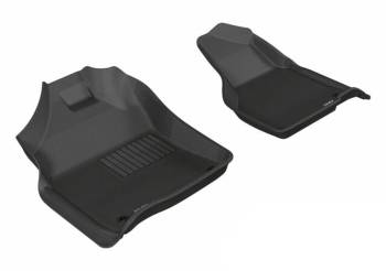 3D MAXpider - 3D MAXpider Kagu Floor Liner - Front - Plastic - Black/Textured - Crew Cab - Bucket Seats - (Pair)